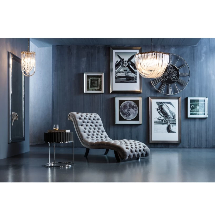 KARE Design Velvet Silver Relax Chair - Modern Luxury Comfort for Living Room & Lounge