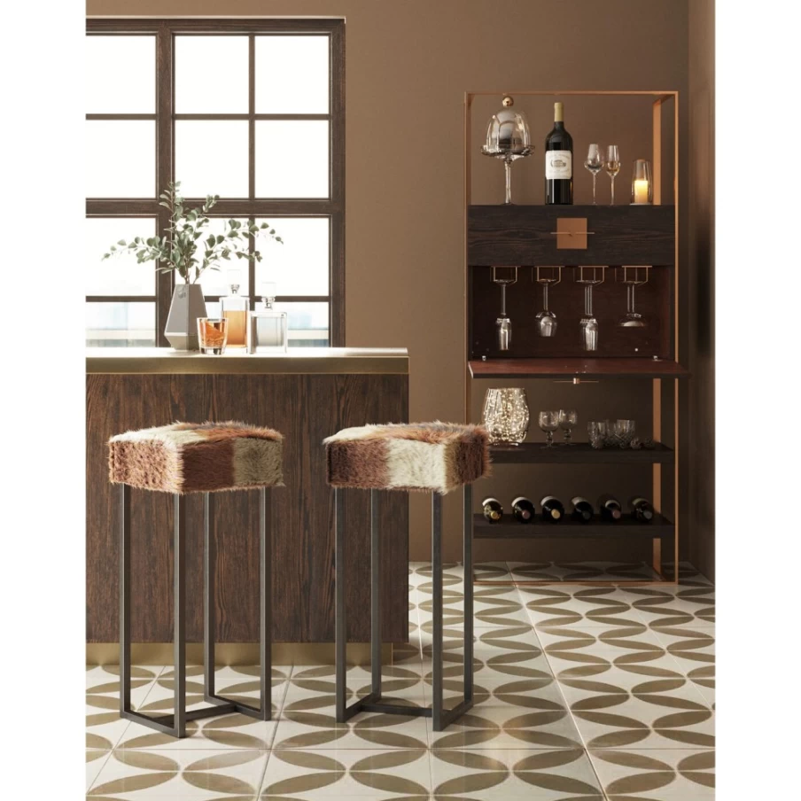 "KARE Design Modern Bar Stool - Rustic Country Style Kitchen & Dining Chair"