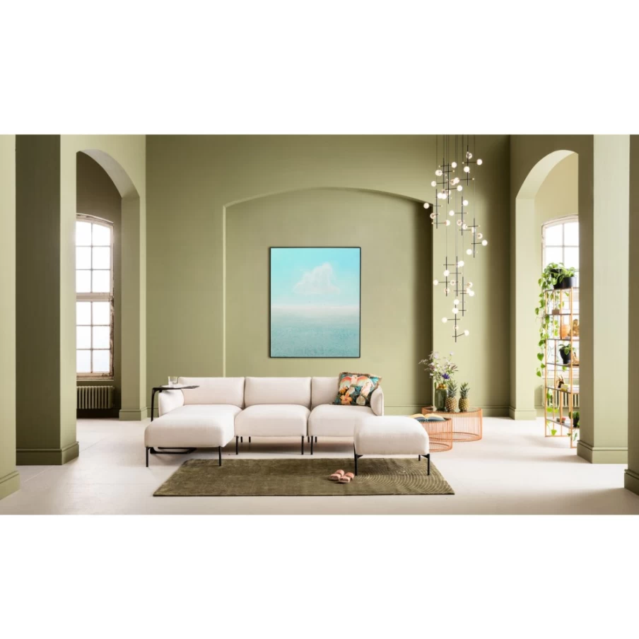 "KARE Design Modern Framed Ocean View Wall Art - 100x120cm Coastal Beach Print for Living Room Decor"