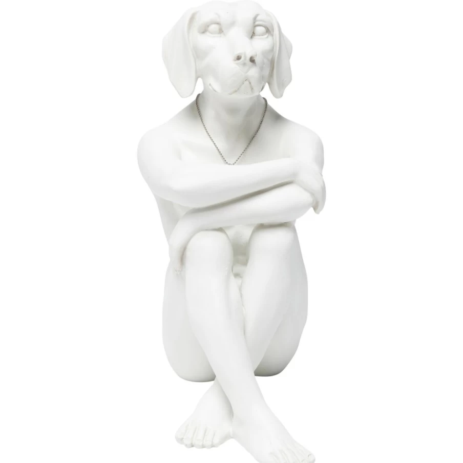 KARE Design Gangster Dog Cream Ceramic Deco Figurine - Unique Home Decor Statue