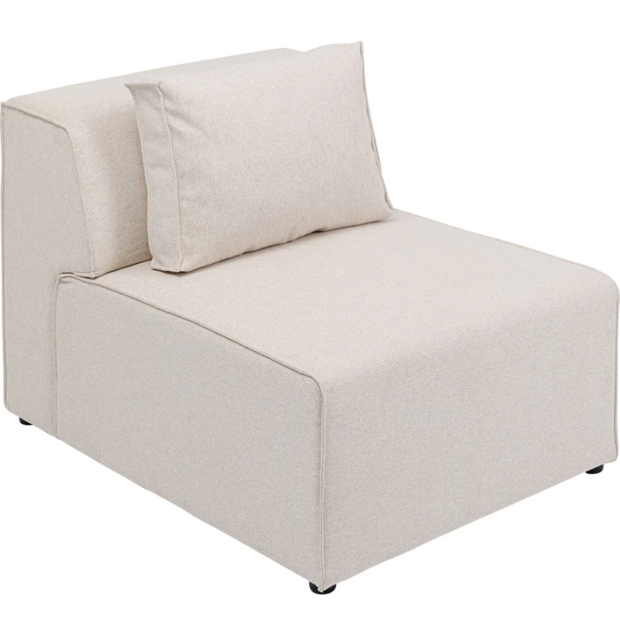 KARE Design Infinity 2-Seater 80Cm Cream Fabric Sofa - Modern Elements Collection