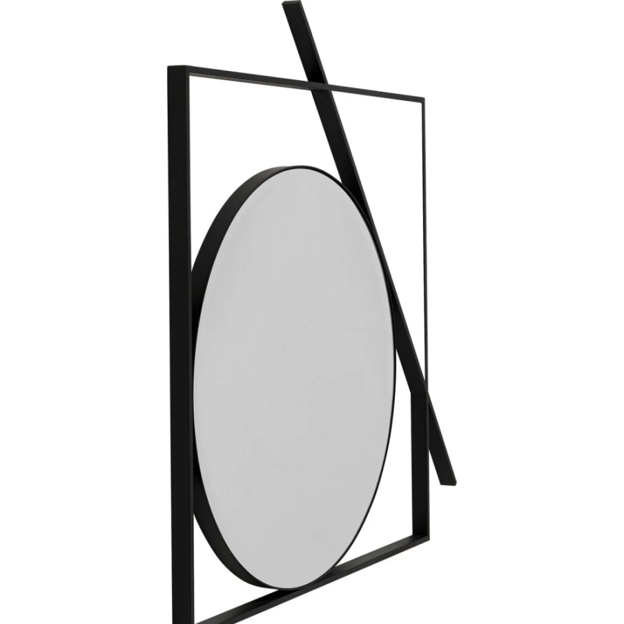 KARE Design Modern Wall Mirror Miro 88x88 cm Square Decorative Mirror for Home Decor