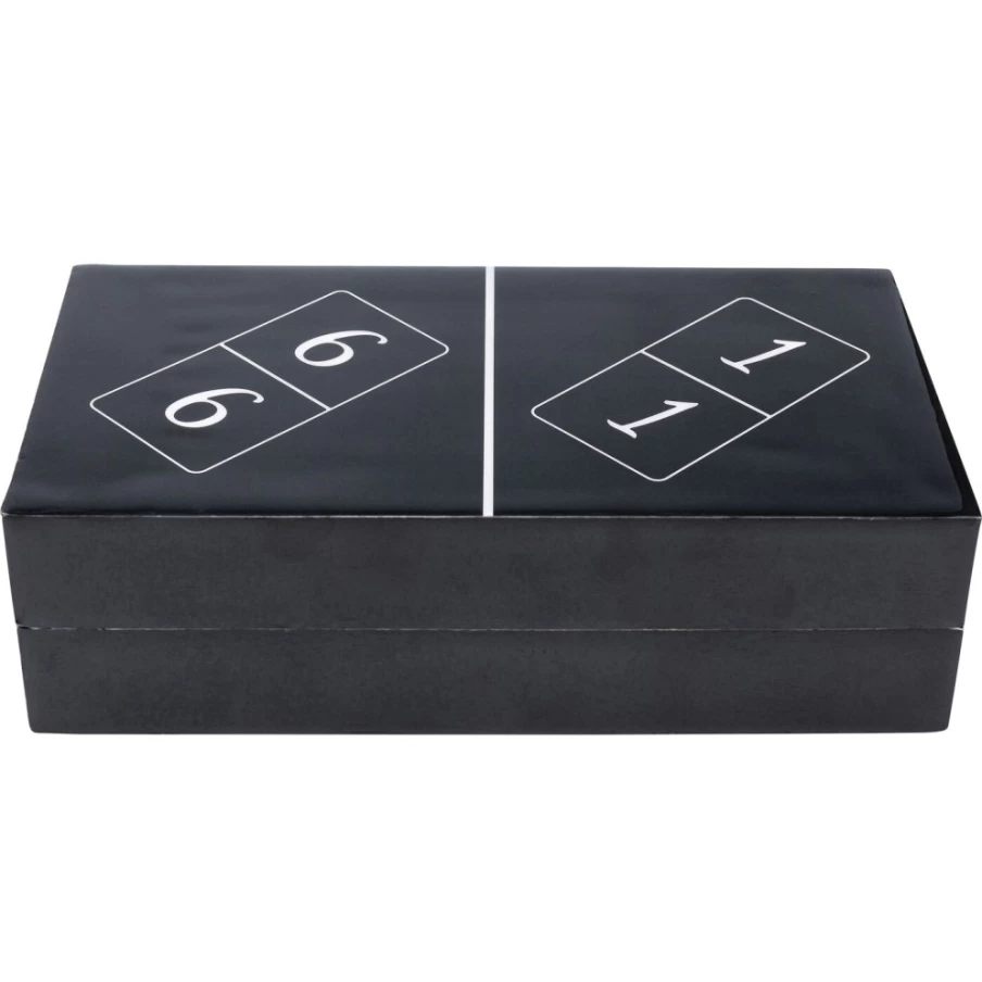 KARE Design Domino Black Decorative Object - 24x7 cm Modern Home Decor