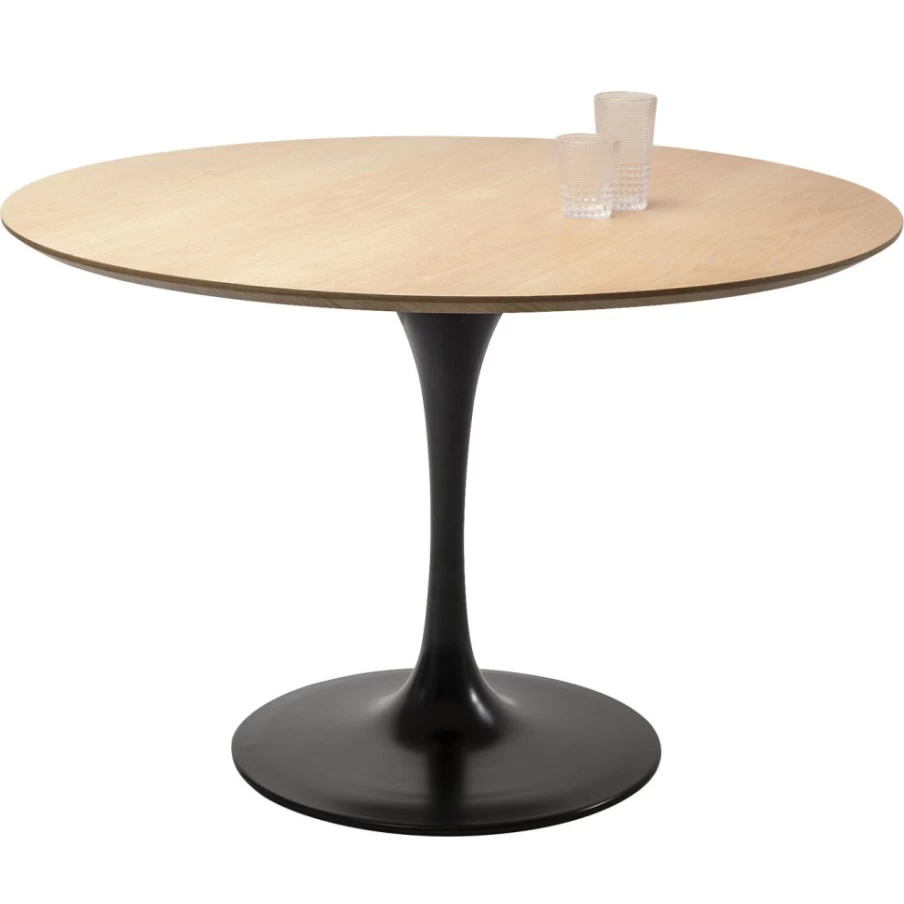 KARE Design Round Oak Table Top 120cm - Modern Dining Table Invitation Style