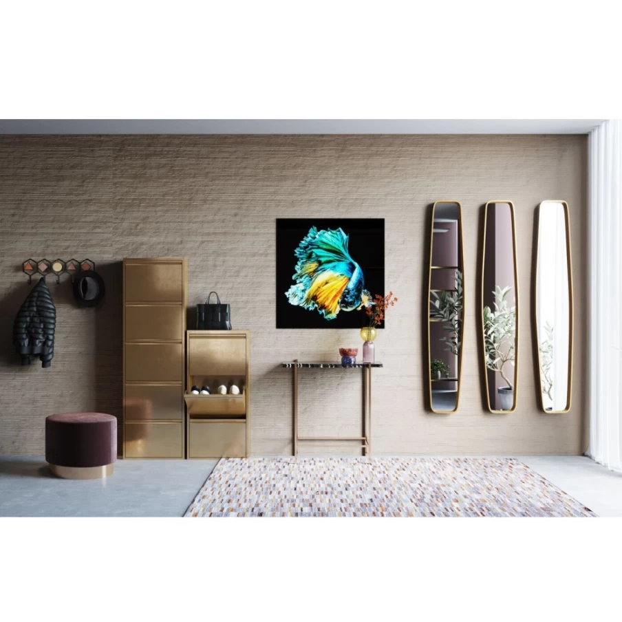 KARE Design Modern Wall Wardrobe Zelda 59Cm Wide Storage Cabinet with Mirror