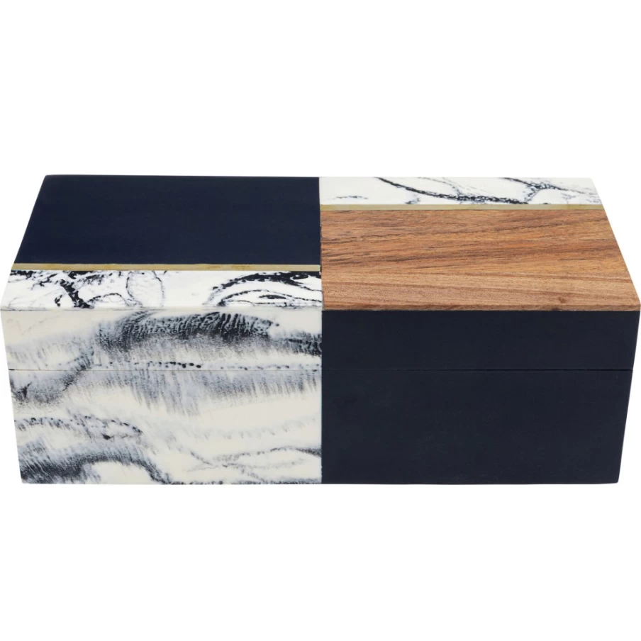 KARE Design Modern Decorative Storage Box Quattro, 23 x 8 cm, Stylish Home Organization Solution