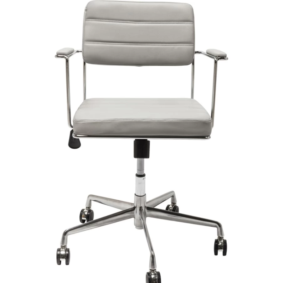 "KARE Design Dottore Grey Modern Office Chair – Ergonomic Executive Desk Chair"
