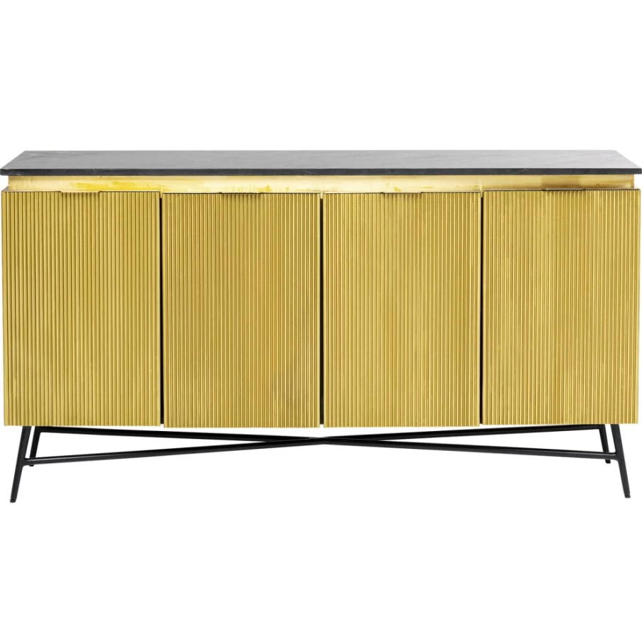 "KARE Design Goldie Modern Sideboard 160x86cm - Stylish Storage Cabinet for Living Room"