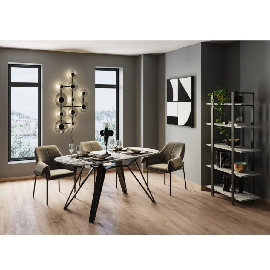 KARE Design 100x100cm Framed Wall Art Picture - Modern Modulo Square Decor