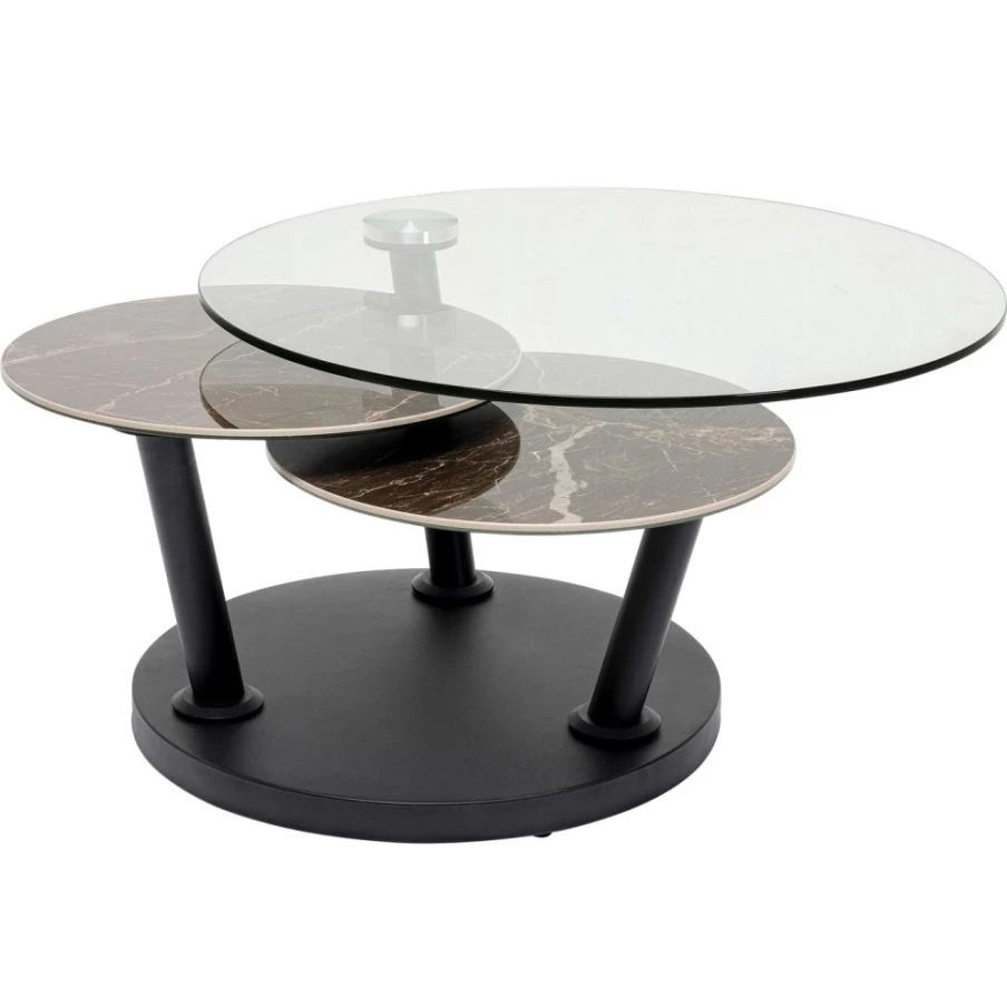 KARE Design Avignon Modern Coffee Table 80x80cm Square Wooden Living Room Furniture
