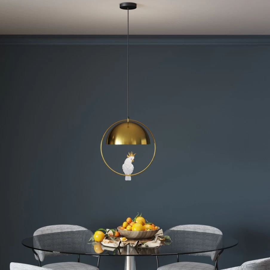 KARE Design Modern Cockatoo Animal Pendant Lamp - Handcrafted Decorative Lighting for Stylish Interiors