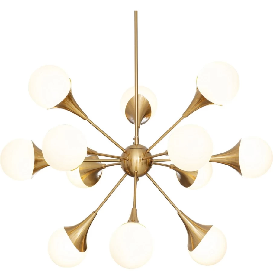 KARE Design Modern Brass Pendant Lamp Bulb Fiction 12" O102Cm Lighting Fixture
