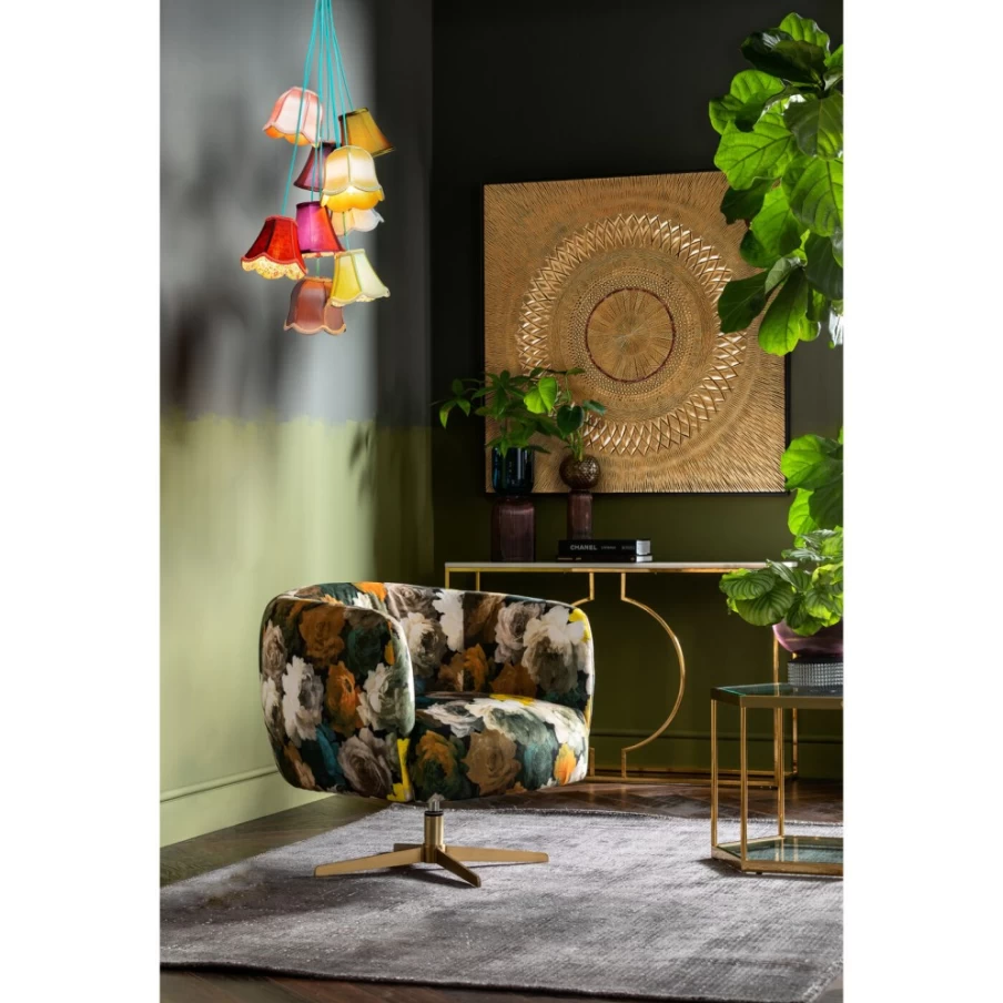 KARE Design Modern Floral Pendant Lamp - Saloon Flowers 9 Lighting for Dining Room & Living Room