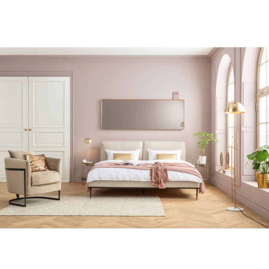 KARE Design Modern Rectangular Brass Mirror 70X200Cm Curved Edge Wall Decor
