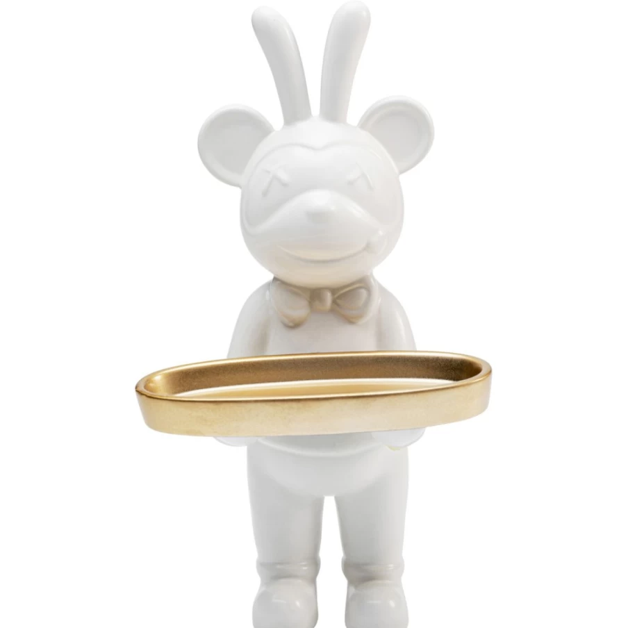 KARE Design Butler Bear Decorative Figurine - 29cm Elegant Home Decor Statue