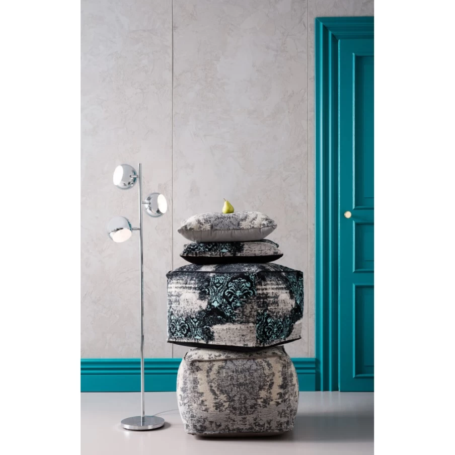 "KARE Design Calotta Modern Chrome Floor Lamp for Living Room"