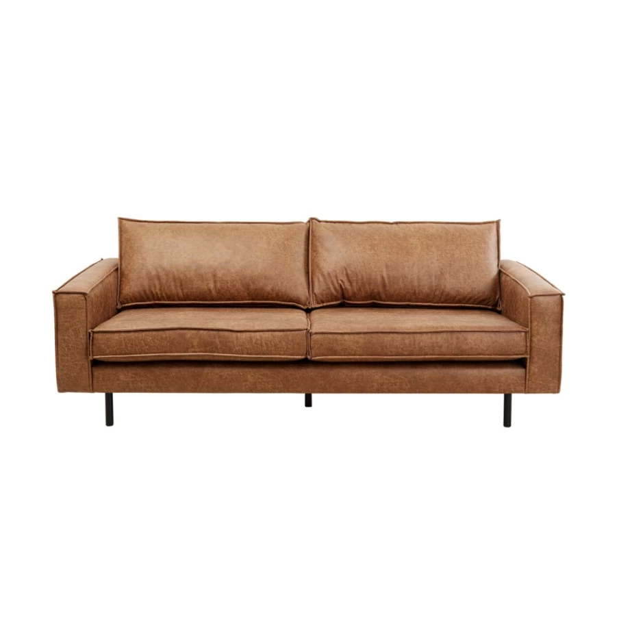 "KARE Design Neo Modern 2-Seater Sofa in Tobacco Brown – Contemporary Living Room Furniture"