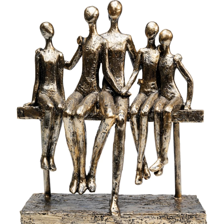 KARE Design Modern Sitting Break Deco Figurine - 24cm Sculpture for Home Decor