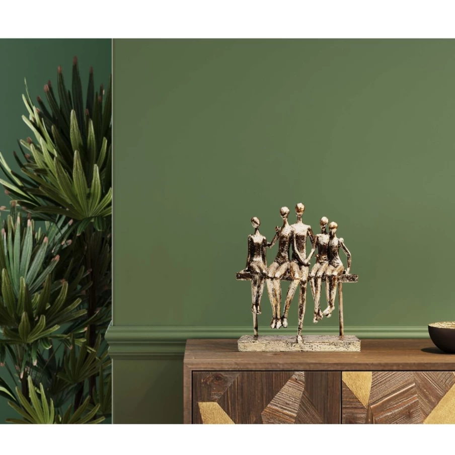 KARE Design Modern Sitting Break Deco Figurine - 24cm Sculpture for Home Decor