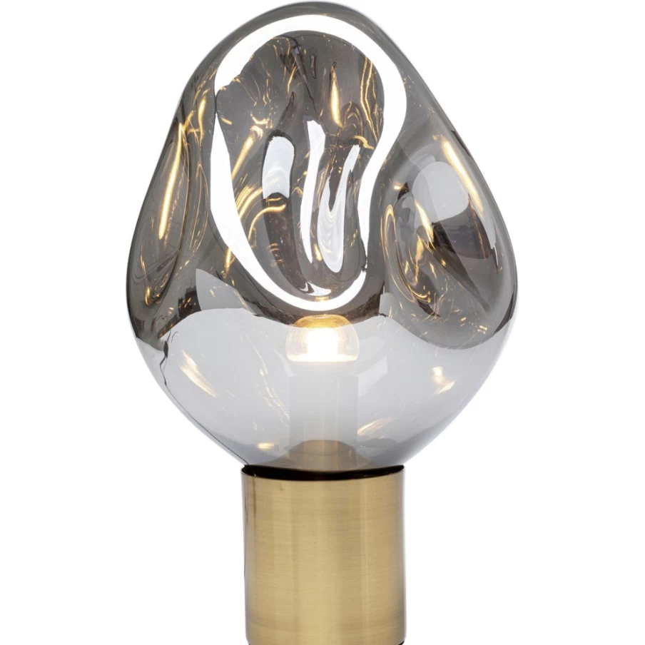 KARE Design Modern Silver Dough Table Lamp - 38cm Height Stylish Lighting for Home Decor