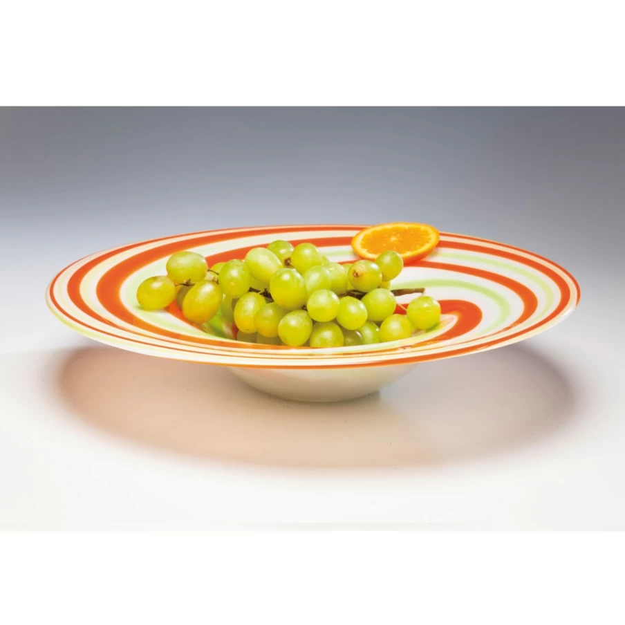 KARE Design Modern Swirl Pattern Decorative Bowl - Assorted Colors Stylish Home Decor