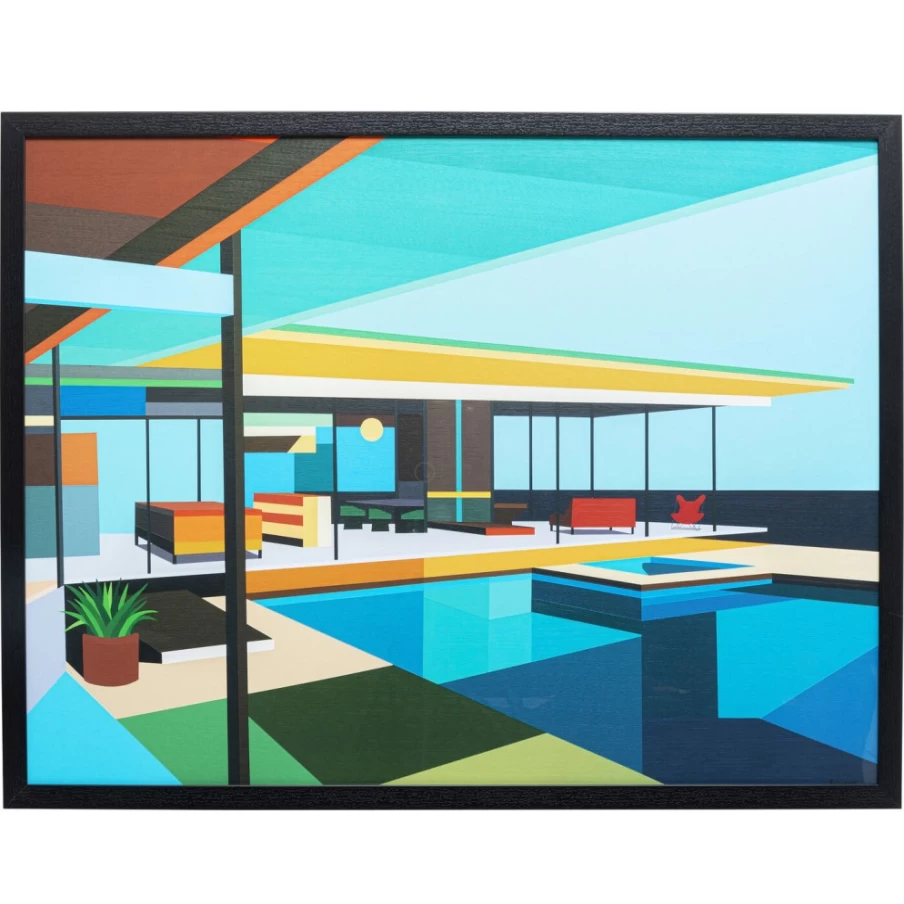 "KARE Design Modern Framed Architecture Art Print 100x80cm - Contemporary Wall Decor"
