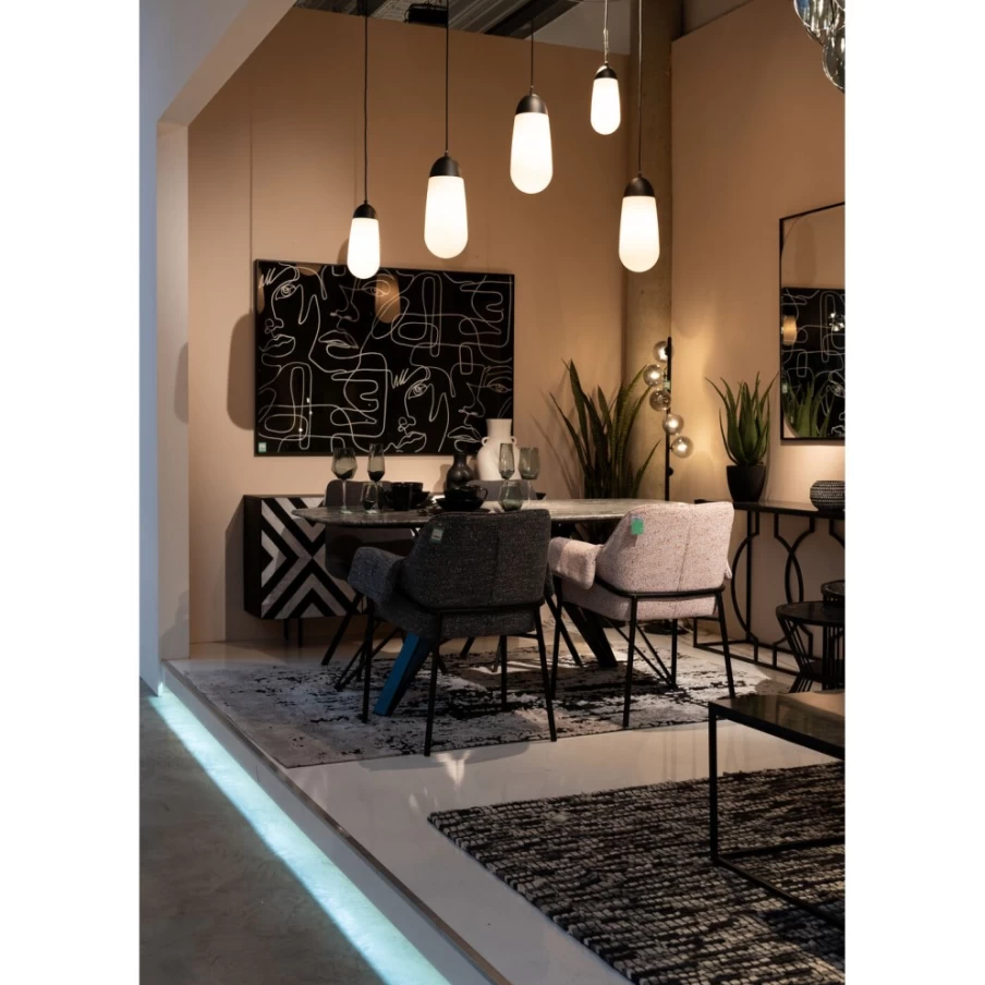 KARE Design Modern Black Floor Lamp with Scala Balls - 160cm Tall Standing Light for Living Room