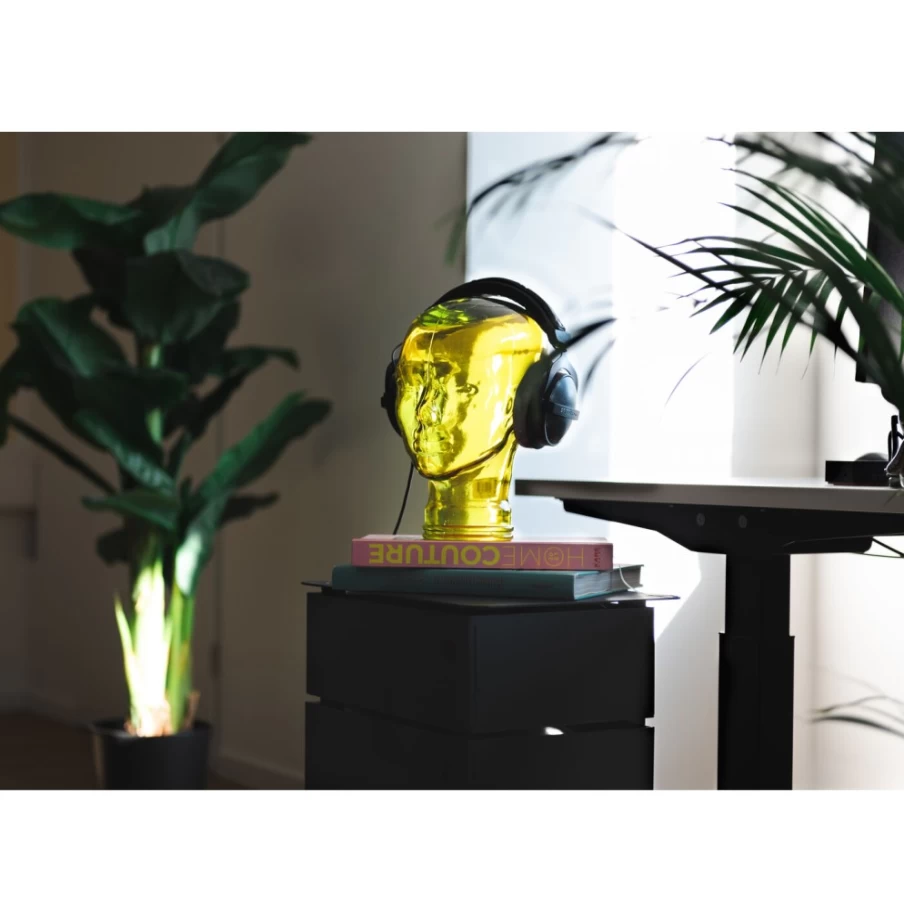 KARE Design Transparent Headphone Holder - 29cm Wall Mount for Headphones, Stylish and Durable Organizer