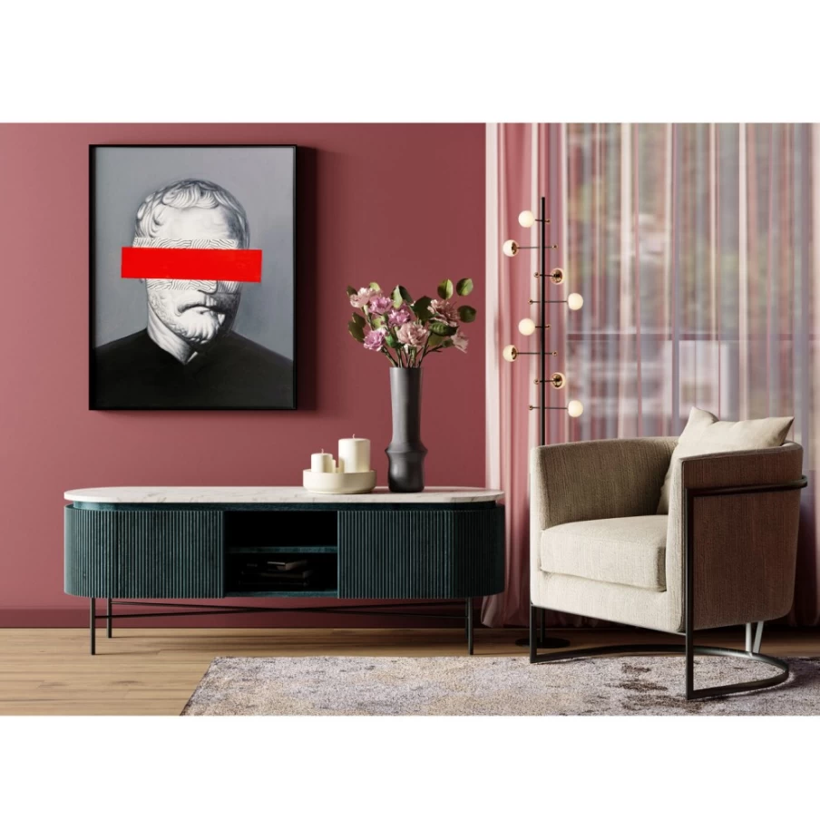 "KARE Design Incognito Philosophy Oil Painting Frame 80x100cm Modern Art Wall Decor"