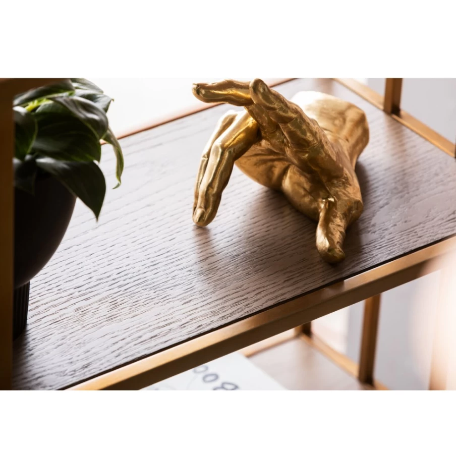 KARE Design Modern Bookends - Finger Shape Book Holder Set of 2 for Stylish Shelf Decor