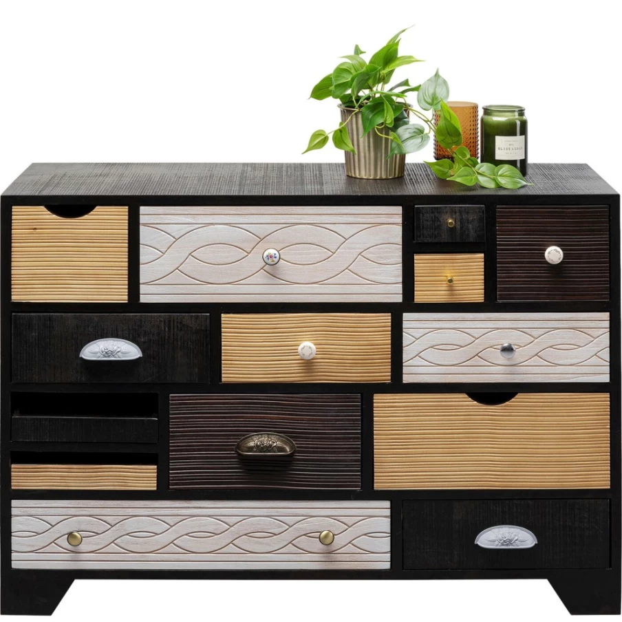 KARE Design Quinta 14-Drawer Dresser - Modern Chest of Drawers for Bedroom Storage