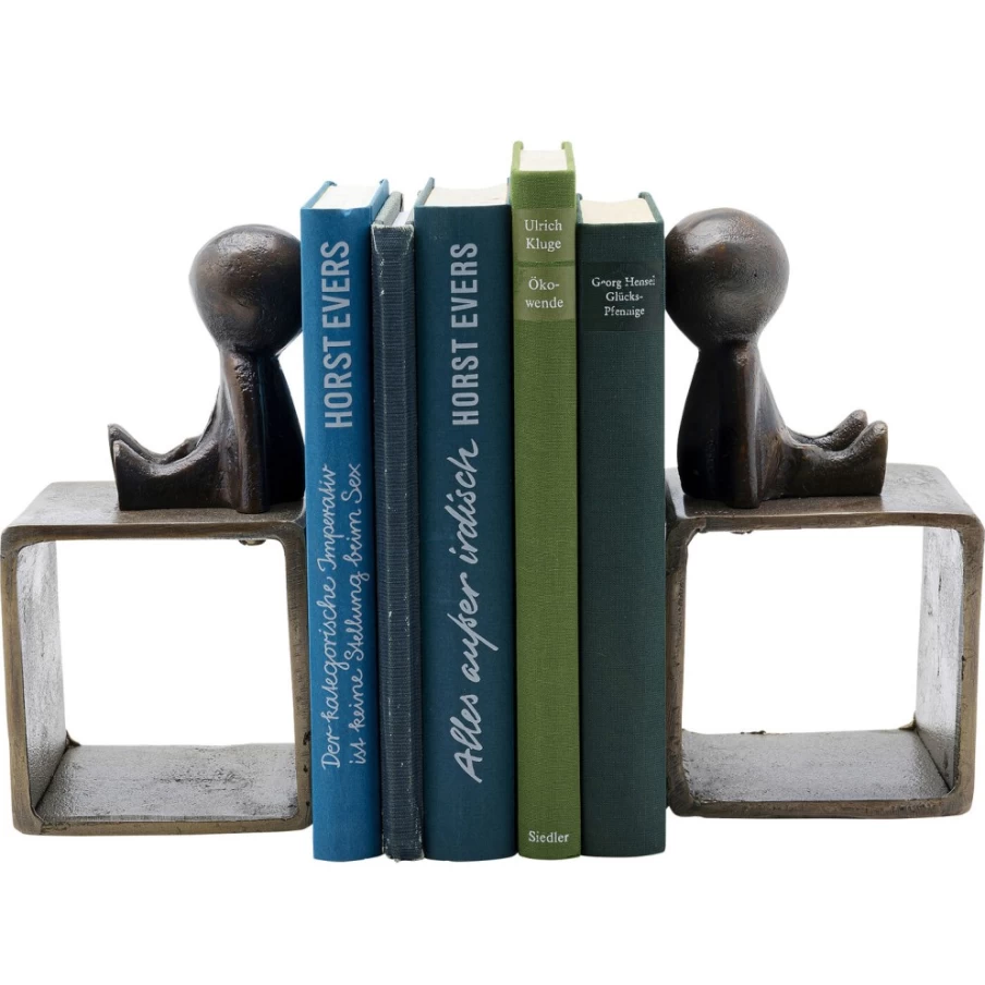 KARE Design Modern Bookends for Kids - Set of 2, Fun Little Males Bookend for Shelves and Desks