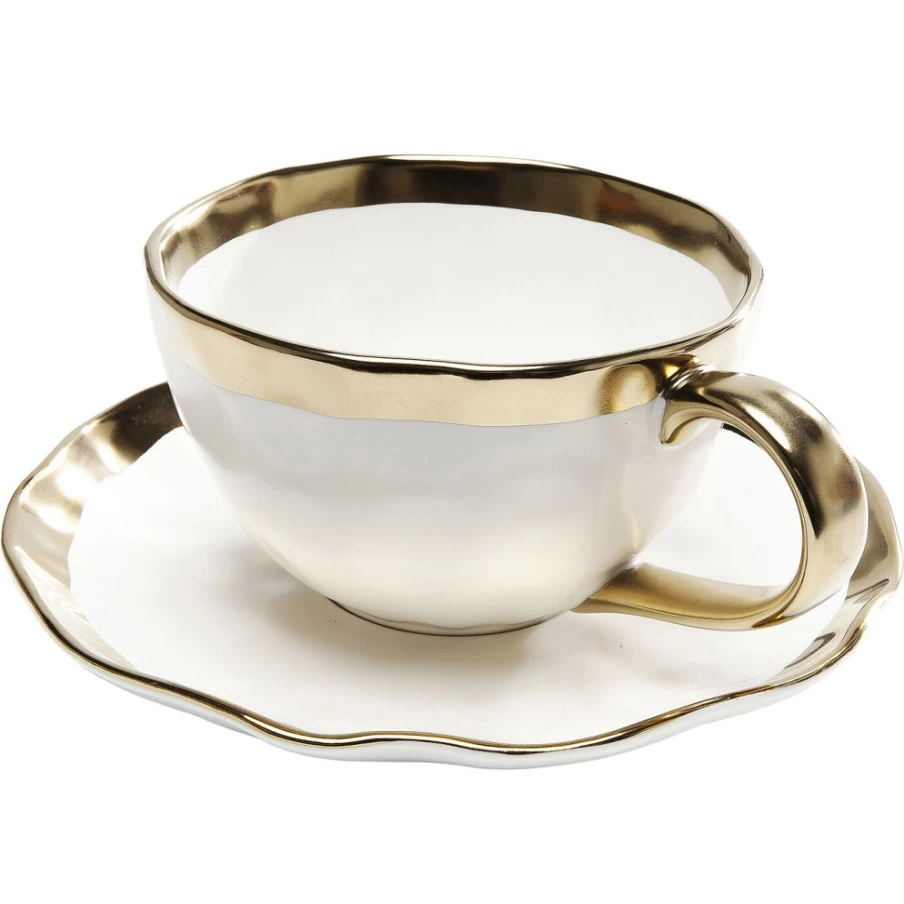 KARE Design Modern Coffee Cup Bell - Set of 2, Stylish Kitchen Accessory for Tea & Coffee Lovers