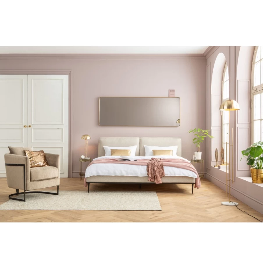 KARE Design Modern Brass Curved Mirror 70x200cm - Elegant Wall Decor for Stylish Interiors