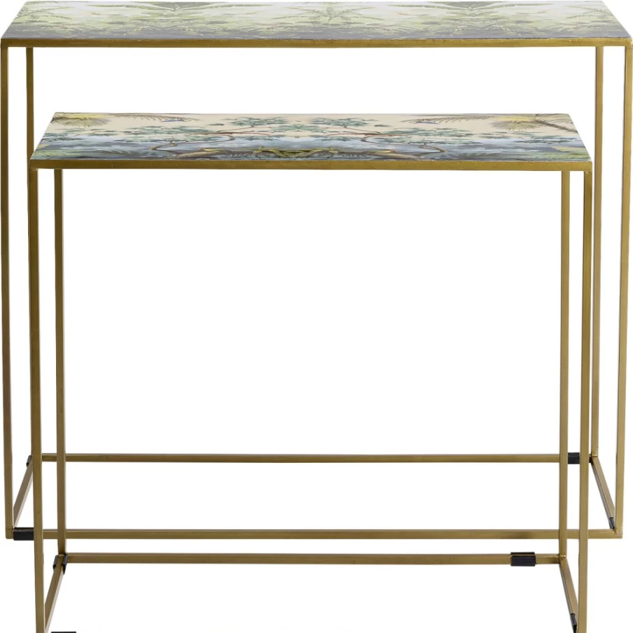 KARE Design Modern Console Table Set of 2 - Stylish Entryway Tables for Home Decor