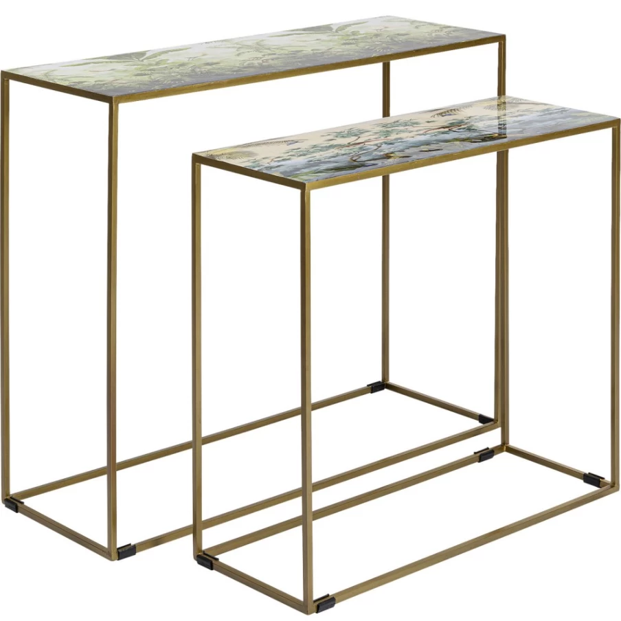 KARE Design Modern Console Table Set of 2 - Stylish Entryway Tables for Home Decor
