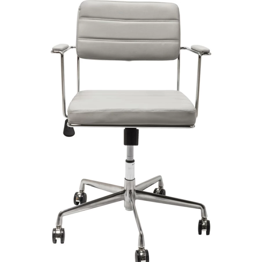 "KARE Design Dottore Grey Modern Office Chair – Ergonomic Executive Desk Chair"