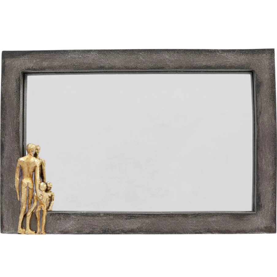 KARE Design Modern Table Mirror for Father and Son, 20x13cm, Decorative Desktop Mirror