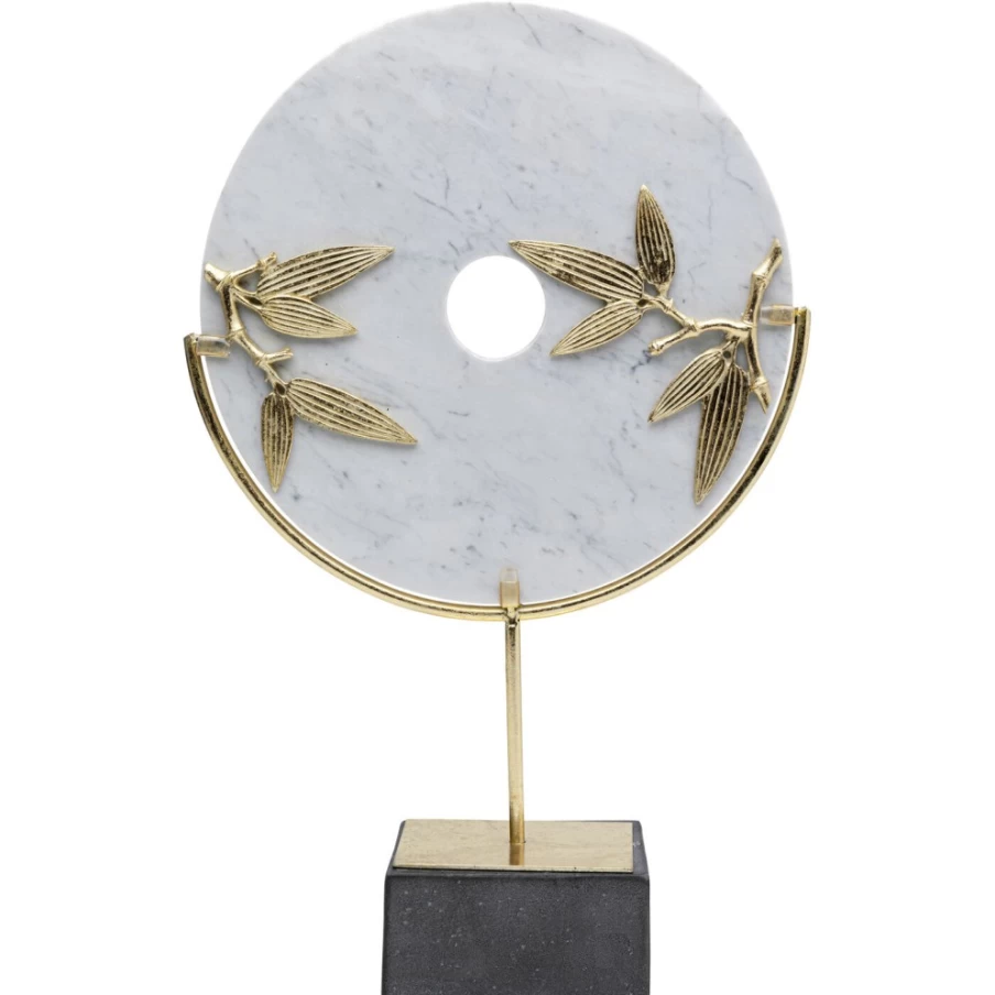 KARE Design Modern Bamboo Circle Wall Decor - 51cm Handcrafted Decorative Object for Contemporary Interior Styling