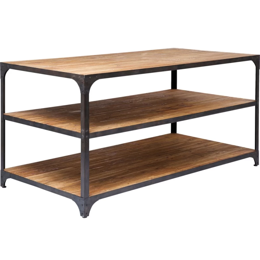 KARE Design Modern Dining Table 200x100cm - Industrial Style Table Factory Collection for Home & Office