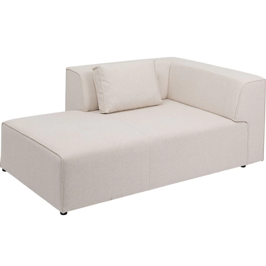 KARE Design Infinity Ottoman Left Section Cream 182cm Modern Modular Sofa Element