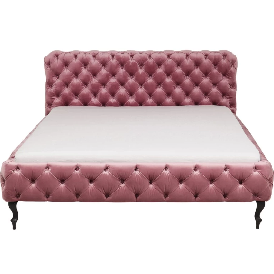 KARE Design Velvet Bedspread Mauve 160x200 cm - Luxurious Bed Desire Collection