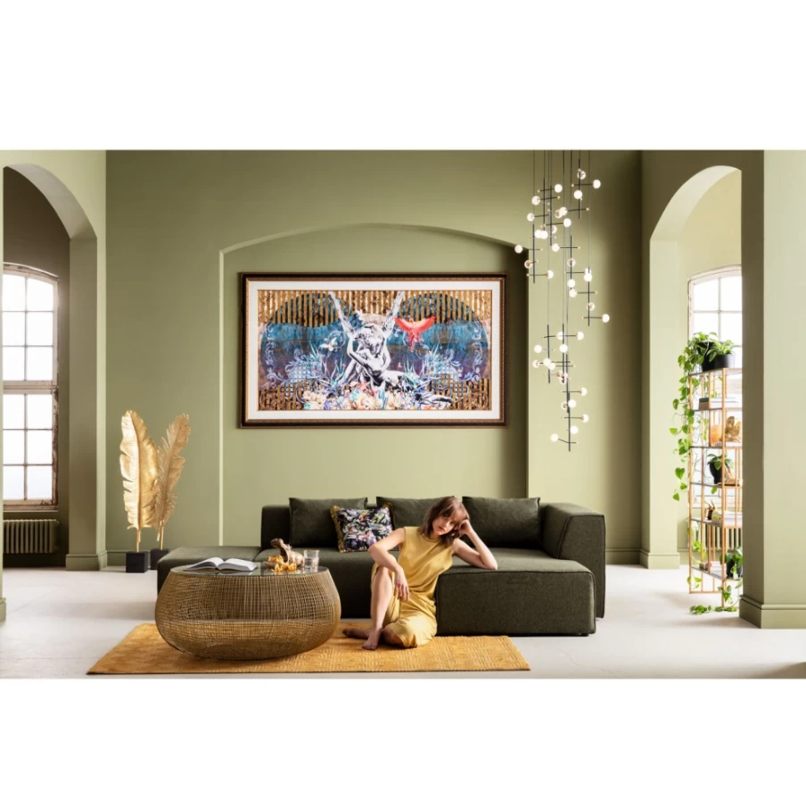 KARE Design Modern Framed Picture Lovers Wall Art - 266x150cm Large Canvas Painting for Living Room Decor