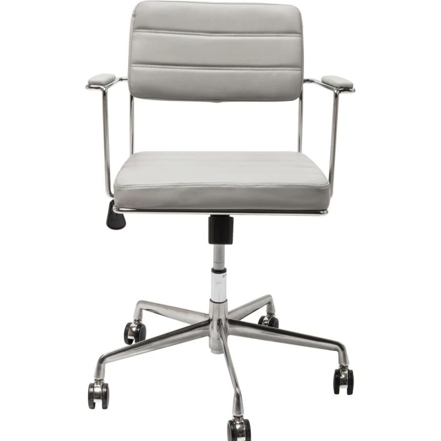 "KARE Design Dottore Grey Modern Office Chair – Ergonomic Executive Desk Chair"