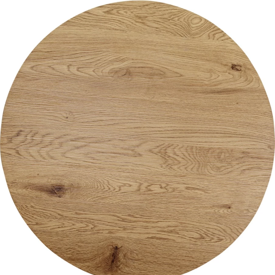 KARE Design Modern Oak Table Top Schickeria 80cm - Stylish Round Dining Table for Contemporary Interiors
