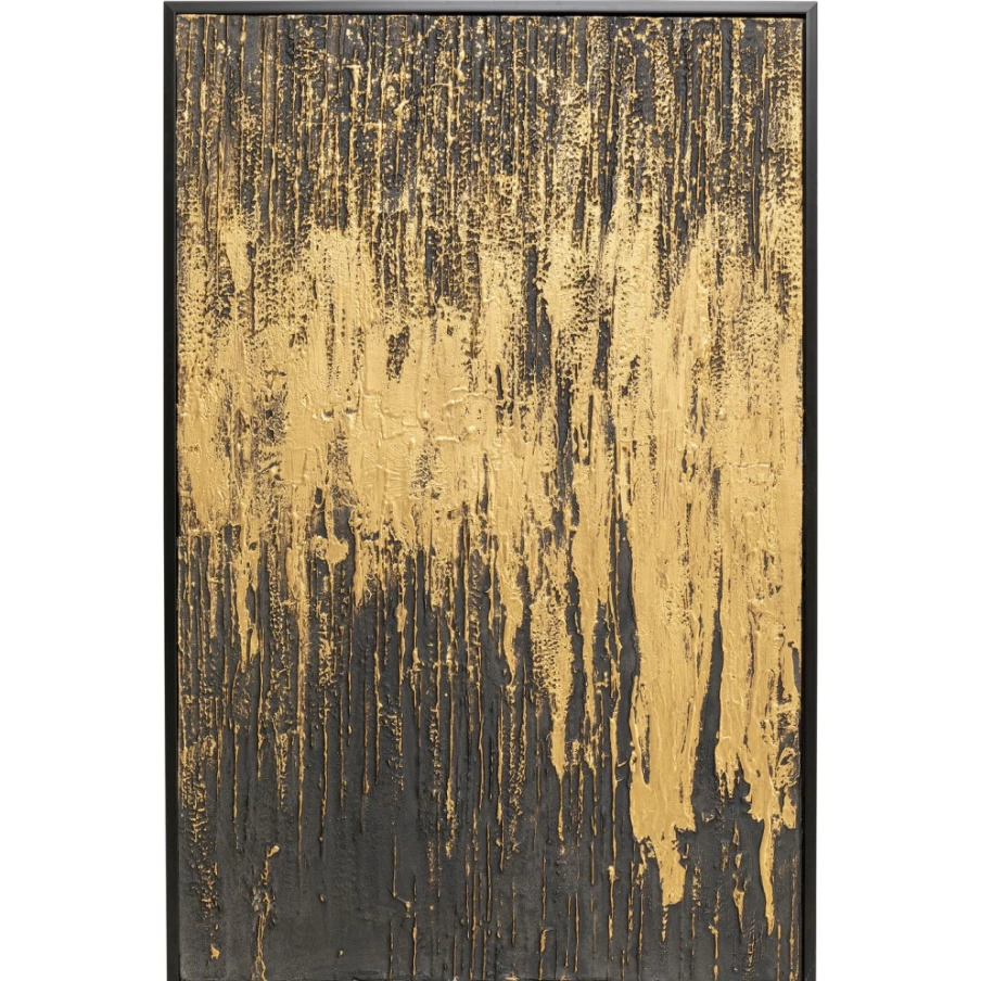 "KARE Design Modern Abstract Black Framed Picture Wall Art 80x120cm"