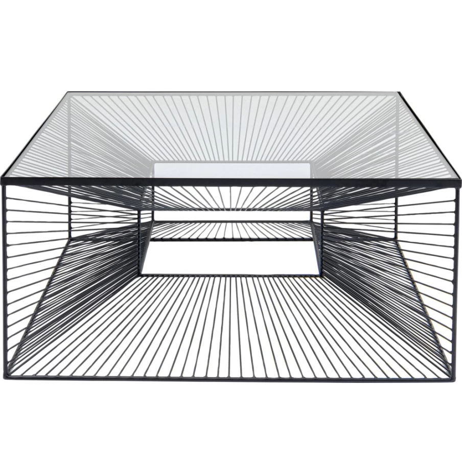 KARE Design Modern Square Coffee Table 80x80cm - Stylish Living Room Center Table
