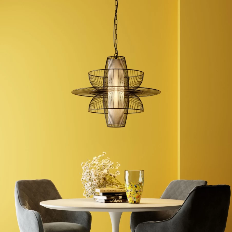 KARE Design Modern Black Cappello Opposto Pendant Lamp for Stylish Interior Lighting