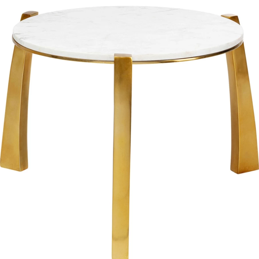 KARE Design Modern Coffee Table Kala - 51cm Round Glass Top Living Room Center Table