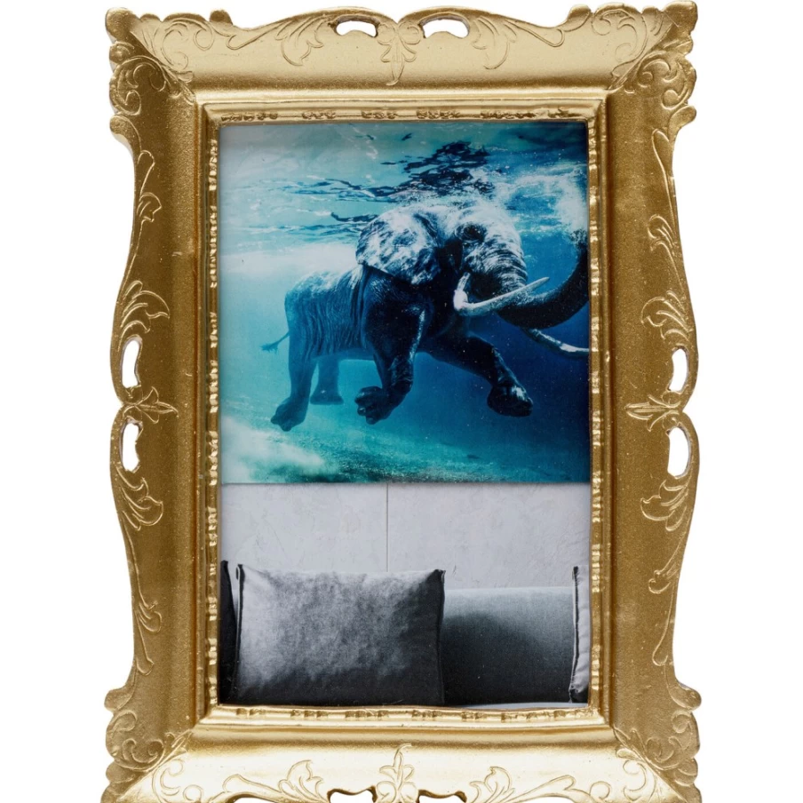 "KARE Design Antique Picture Frame 10x15 cm - Vintage Style Wall or Table Photo Frame"
